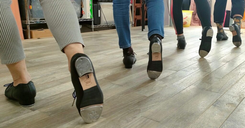 福岡タップダンススタジオ　タップシューズ裏側　ANB Tap Dance Studio