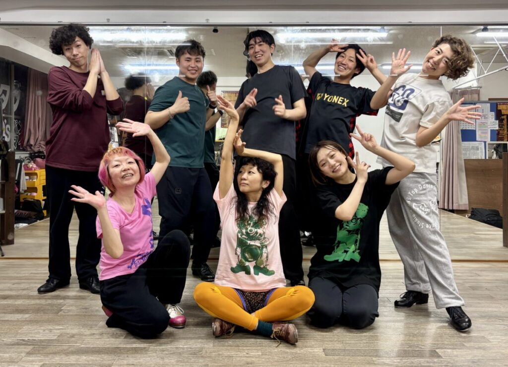 福岡のタップダンススタジオANB Tap Dance Studioレオナワークショップ記念写真　初中級クラス