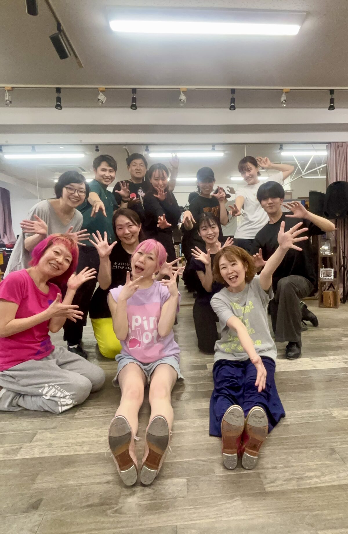 Akkinタップダンスワークショップ記念撮影