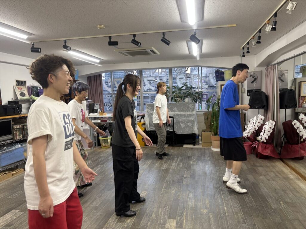ワークショップの様子1 福岡のタップダンススタジオ ANB Tap Dance Studio